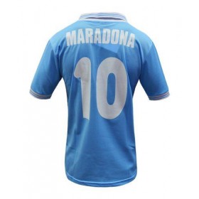 Napoli Diego Maradona 10 Retro Hjemmebanesæt 1986 - Fodboldtrøjer(S/S)